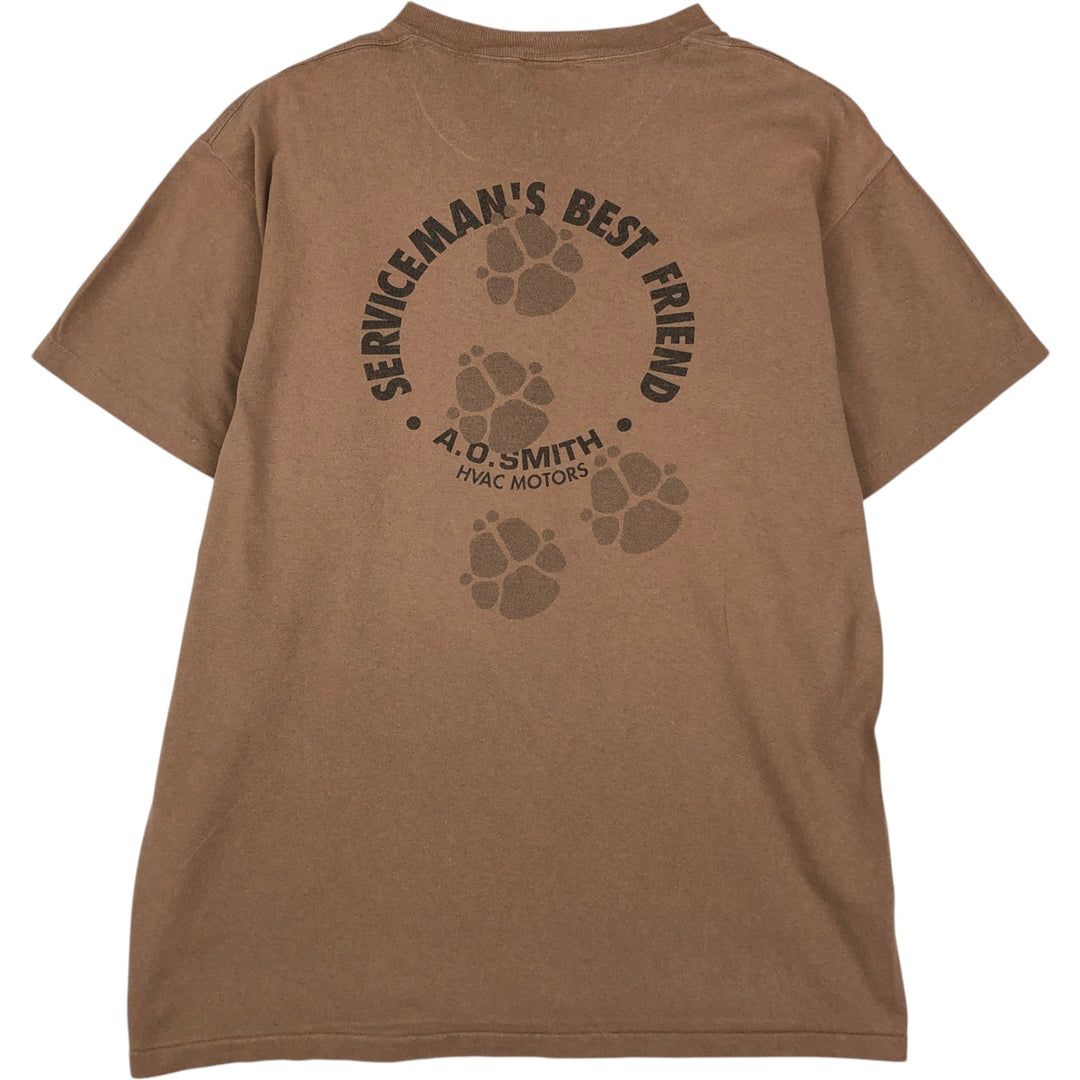 90'S Delta AO Smith Advertising T-Shirt, Made in USA, Men's Size L (approx.), Vintage cotton brown type Vintage Second Hand