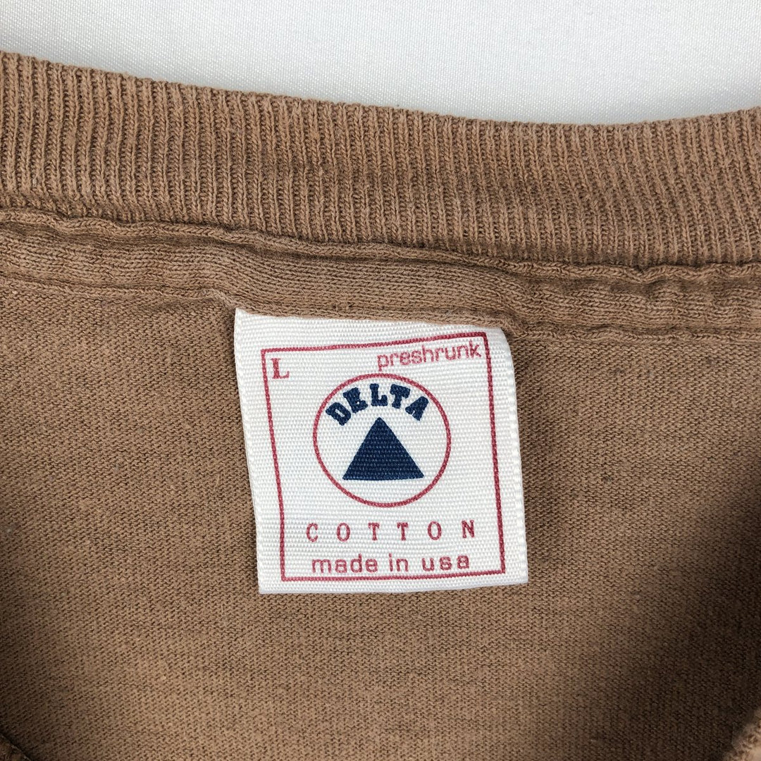 90'S Delta AO Smith Advertising T-Shirt, Made in USA, Men's Size L (approx.), Vintage cotton brown type Vintage Second Hand
