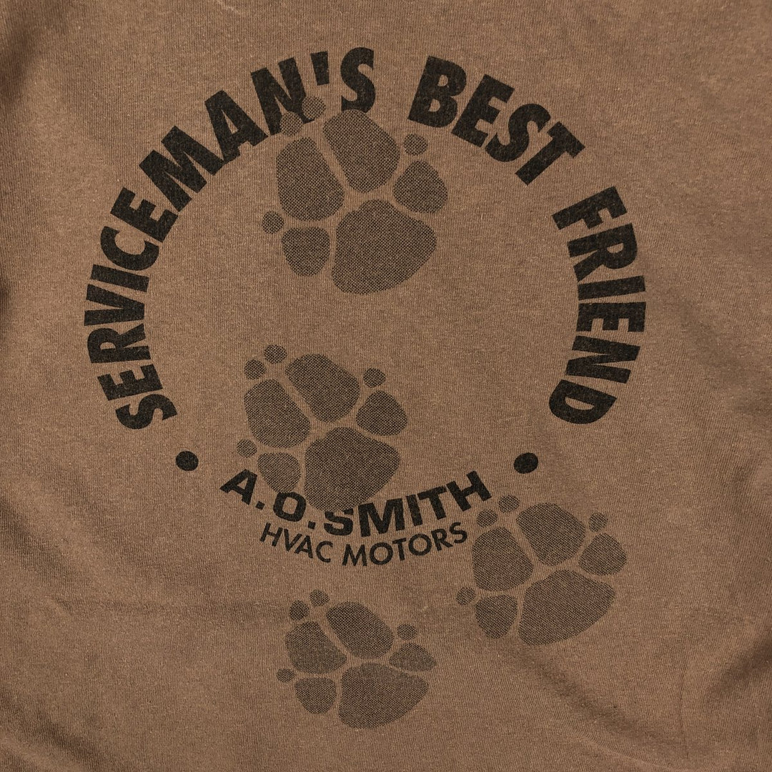 90'S Delta AO Smith Advertising T-Shirt, Made in USA, Men's Size L (approx.), Vintage cotton brown type Vintage Second Hand