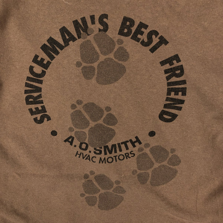 90'S Delta AO Smith Advertising T-Shirt, Made in USA, Men's Size L (approx.), Vintage cotton brown type Vintage Second Hand