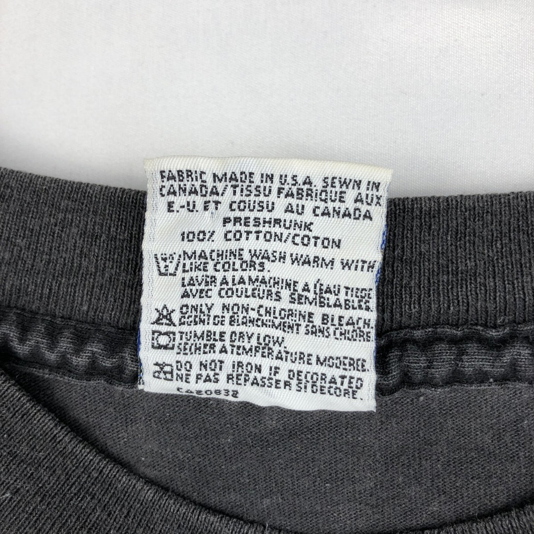 HARD ROCK CAFE advertising T-shirt, made in Canada, men's size M (equivalent). cotton Charcoal Vintage Second Hand