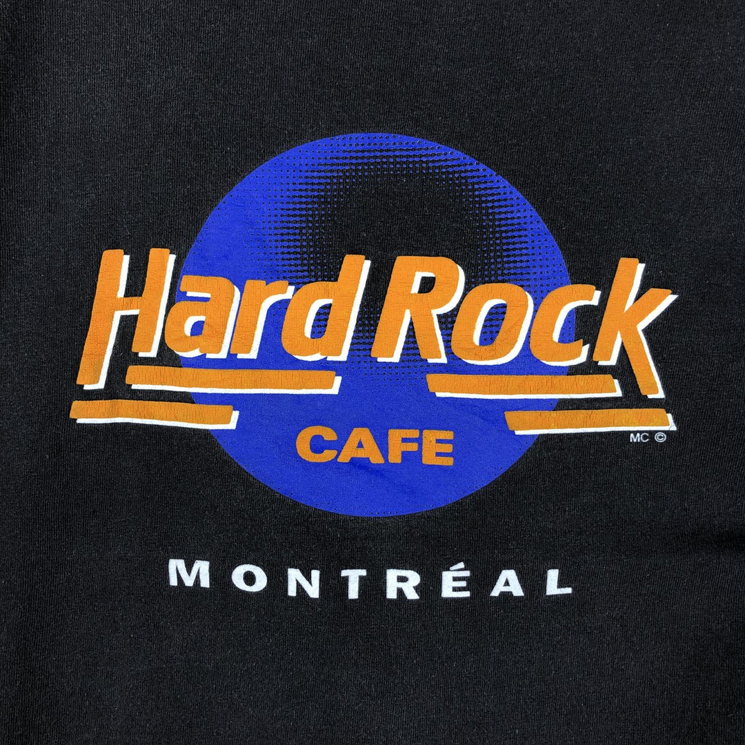 HARD ROCK CAFE advertising T-shirt, made in Canada, men's size M (equivalent). cotton Charcoal Vintage Second Hand