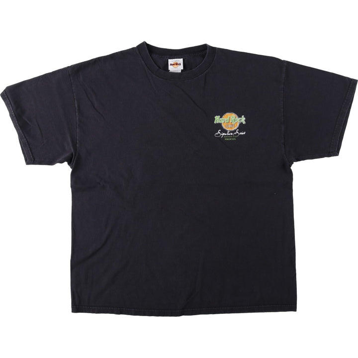 HARD ROCK CAFE Hard Rock Cafe Advertising T-shirt Men's XL size unclear black type Vintage Second Hand