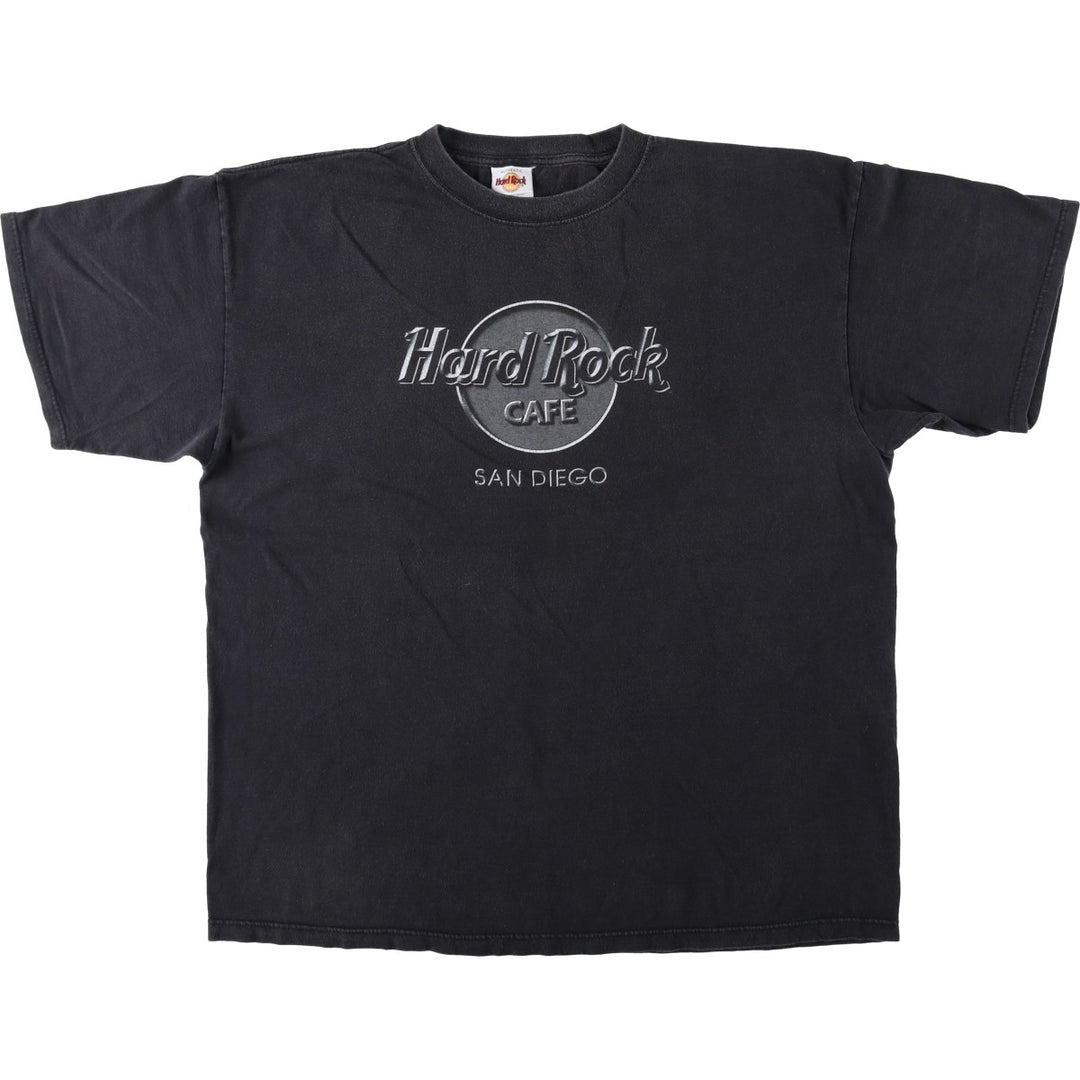 HARD ROCK CAFE Advertising T-Shirt, Size 2XL (Extragrande) cotton black type Vintage Second Hand