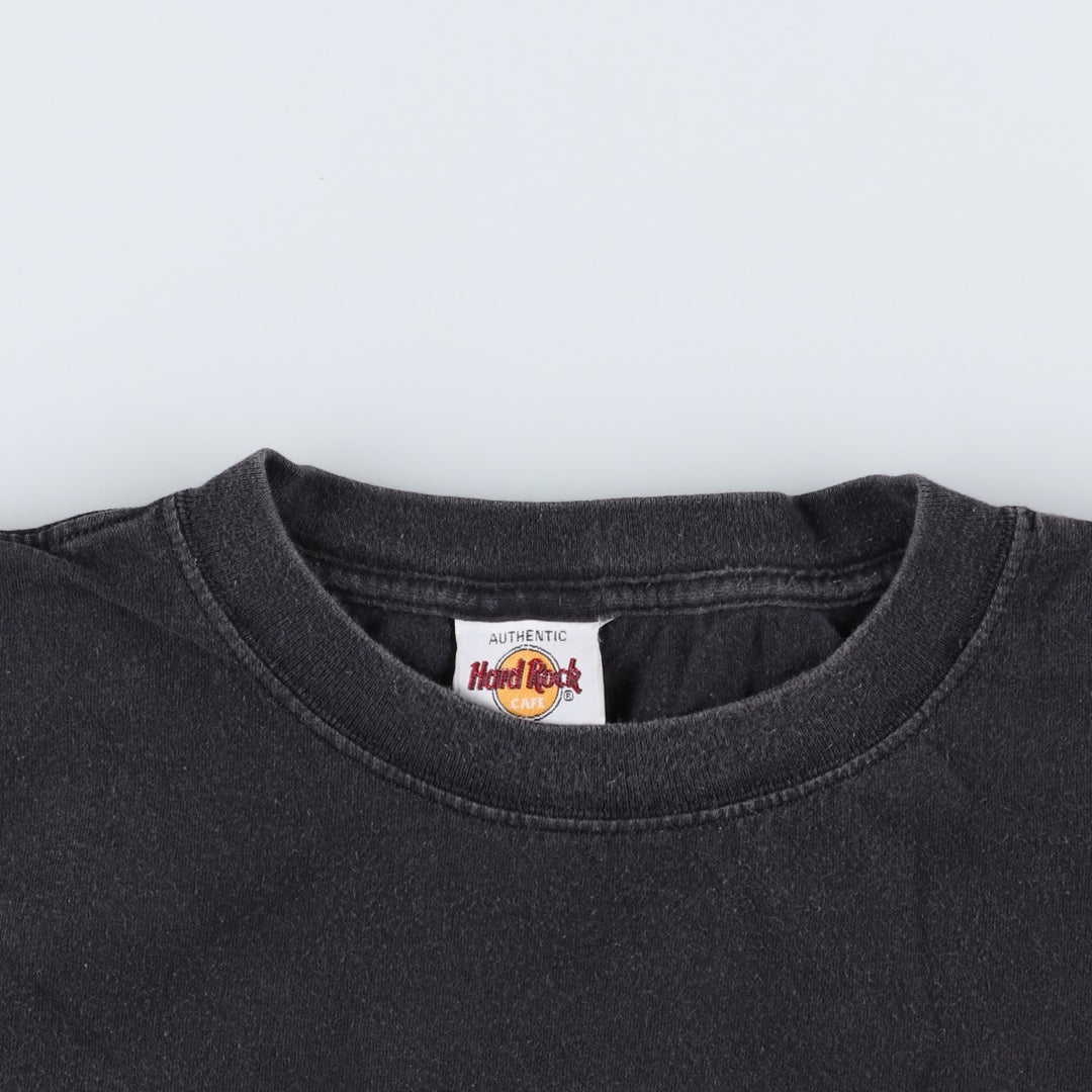 HARD ROCK CAFE Advertising T-Shirt, Size 2XL (Extragrande) cotton black type Vintage Second Hand