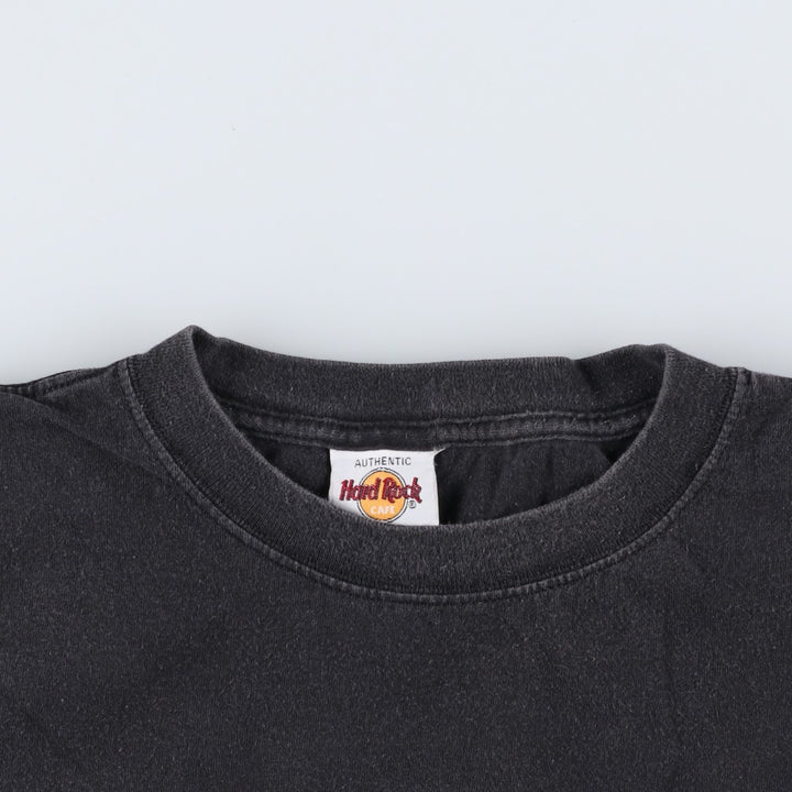 HARD ROCK CAFE Advertising T-Shirt, Size 2XL (Extragrande) cotton black type Vintage Second Hand