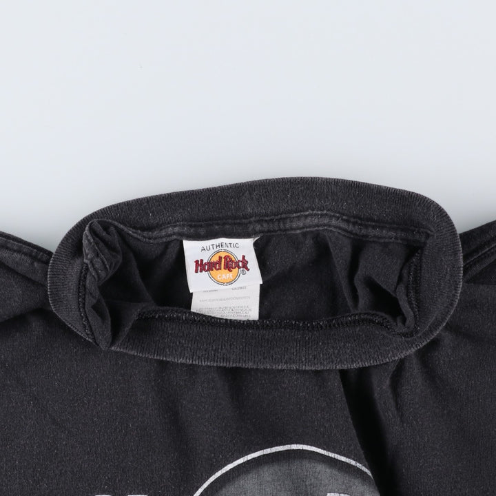 HARD ROCK CAFE Advertising T-Shirt, Size 2XL (Extragrande) cotton black type Vintage Second Hand