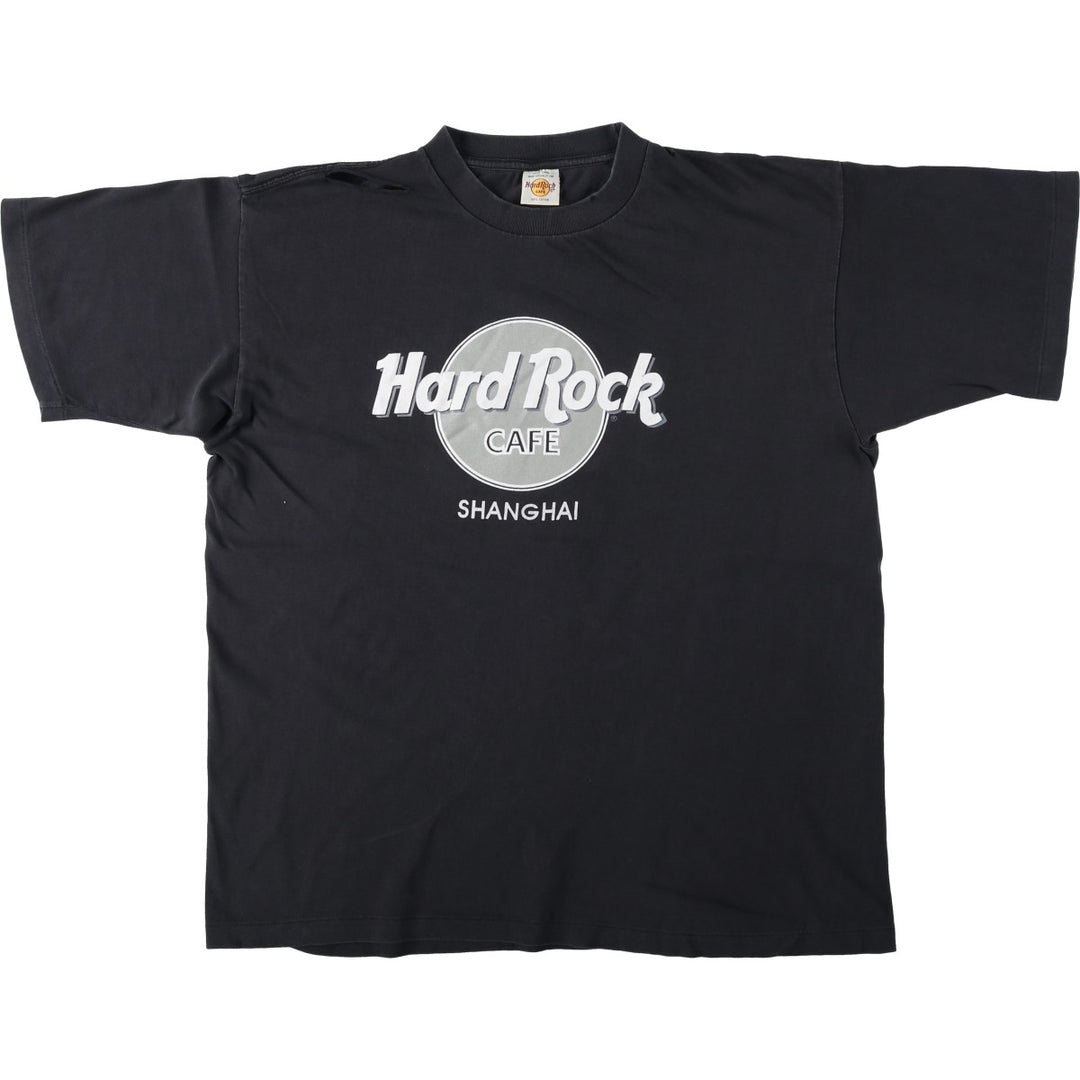 ~90'S HARD ROCK CAFE Men's XL equivalent Vintage cotton Charcoal Vintage Second Hand