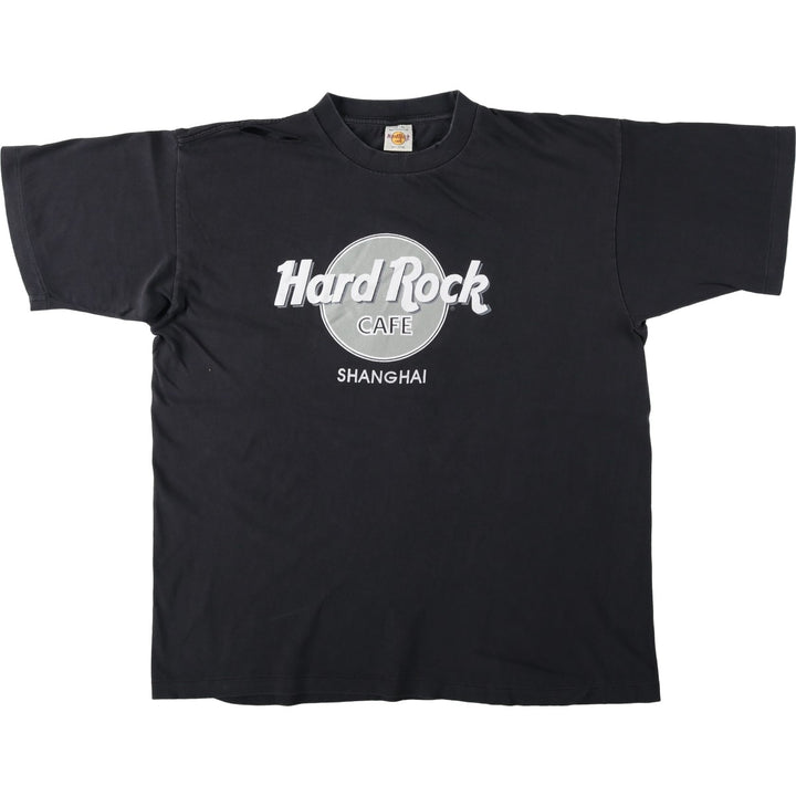 ~90'S HARD ROCK CAFE Men's XL equivalent Vintage cotton Charcoal Vintage Second Hand