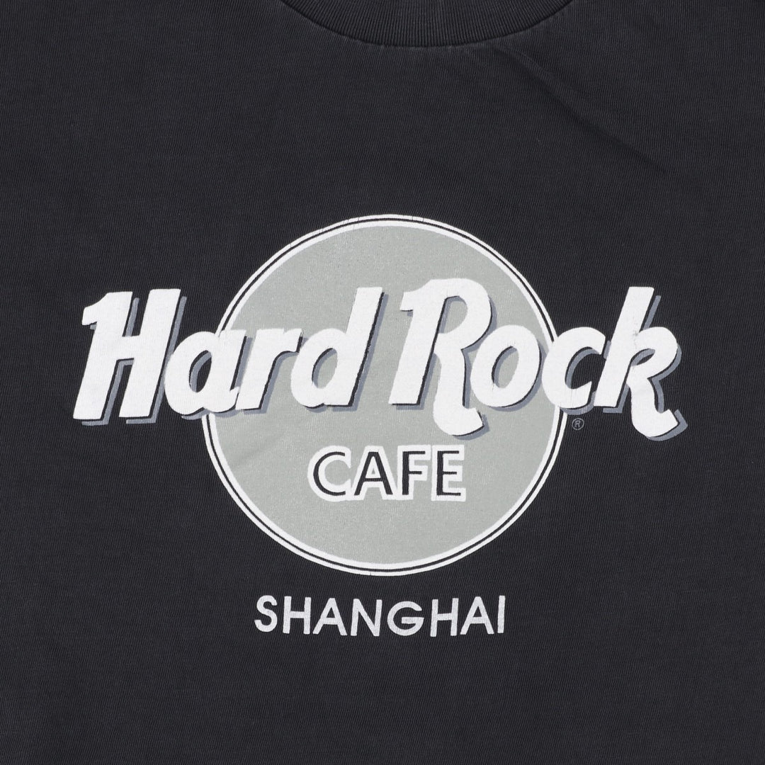 ~90'S HARD ROCK CAFE Men's XL equivalent Vintage cotton Charcoal Vintage Second Hand