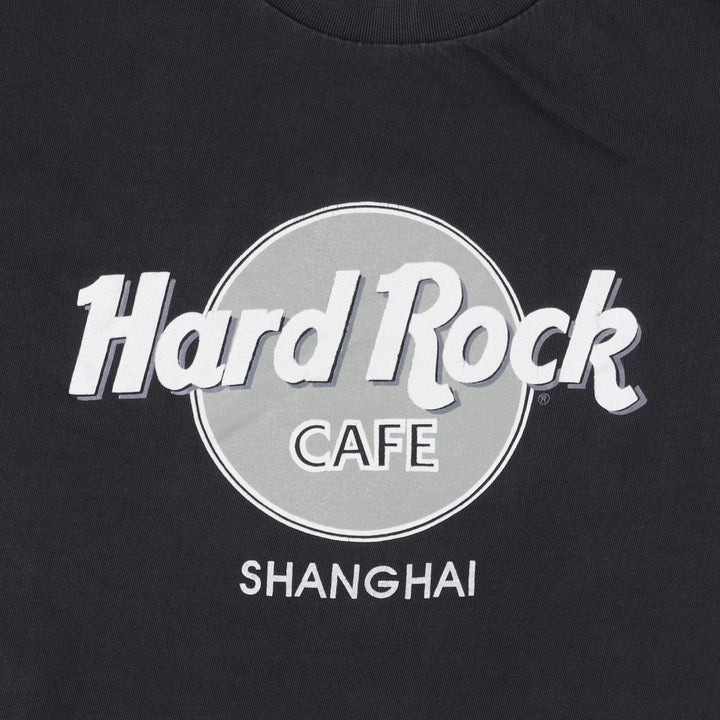 ~90'S HARD ROCK CAFE Men's XL equivalent Vintage cotton Charcoal Vintage Second Hand