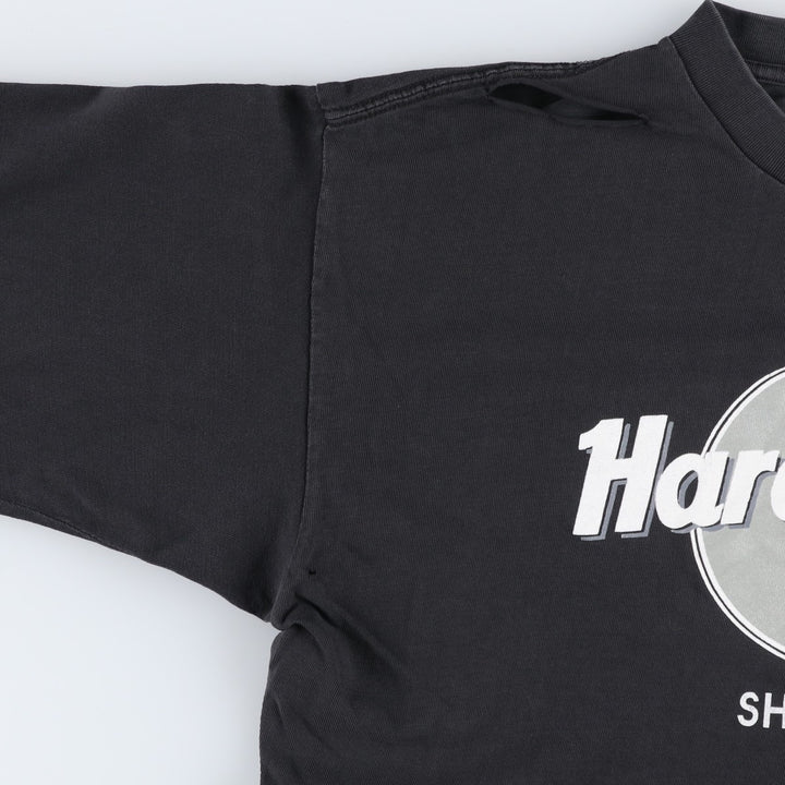 ~90'S HARD ROCK CAFE Men's XL equivalent Vintage cotton Charcoal Vintage Second Hand