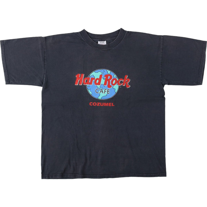 HARD ROCK CAFE Hard Rock Cafe Advertising T-shirt Men's L size cotton black type Vintage Second Hand