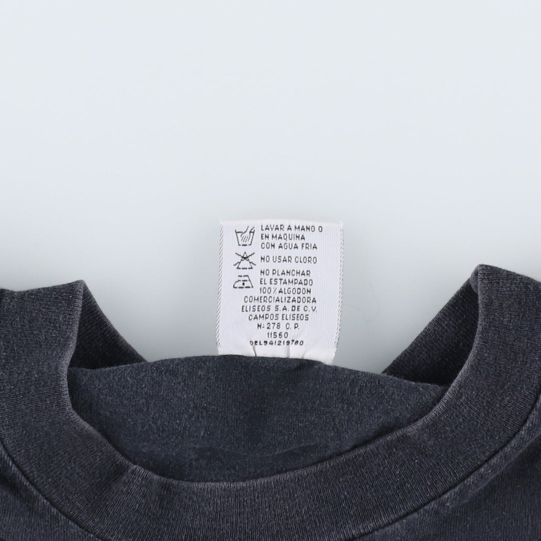 HARD ROCK CAFE Hard Rock Cafe Advertising T-shirt Men's L size cotton black type Vintage Second Hand