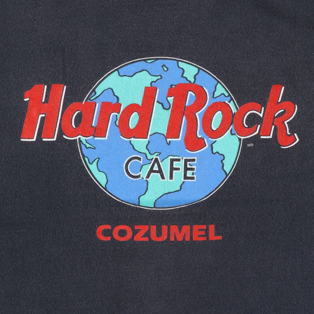 HARD ROCK CAFE Hard Rock Cafe Advertising T-shirt Men's L size cotton black type Vintage Second Hand