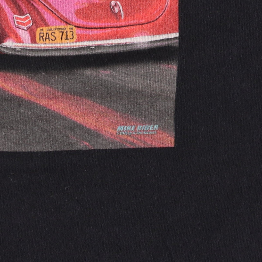 IN-N-OUT BURGER In-and-Out Burger Advertising T-shirt Men's XL size cotton black type Vintage Second Hand