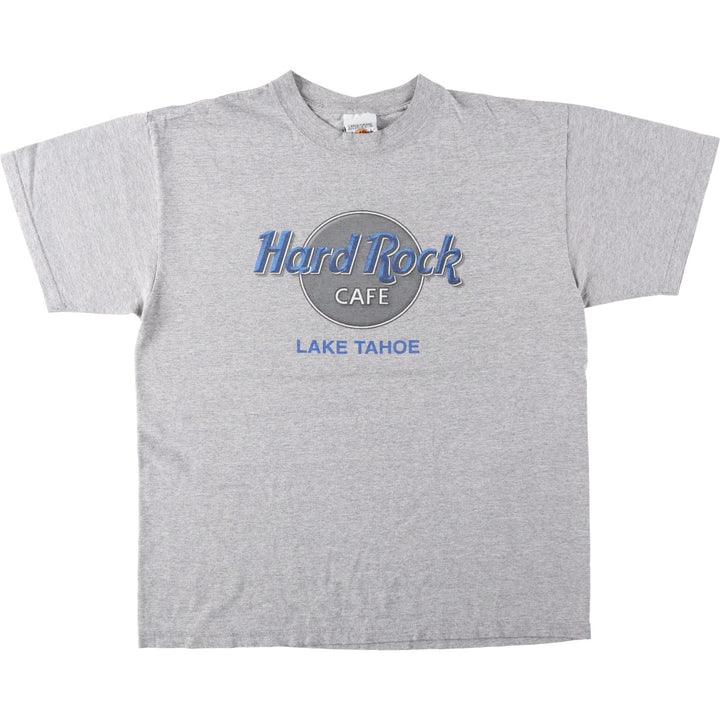 HARD ROCK CAFE Hard Rock Cafe Advertising T-shirt Men's L size cotton gray type Vintage Second Hand