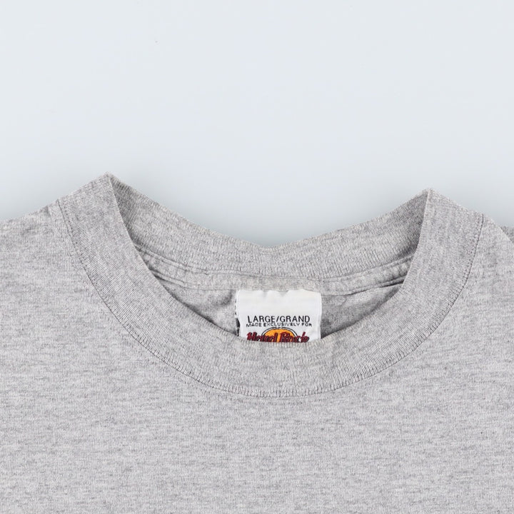 HARD ROCK CAFE Hard Rock Cafe Advertising T-shirt Men's L size cotton gray type Vintage Second Hand