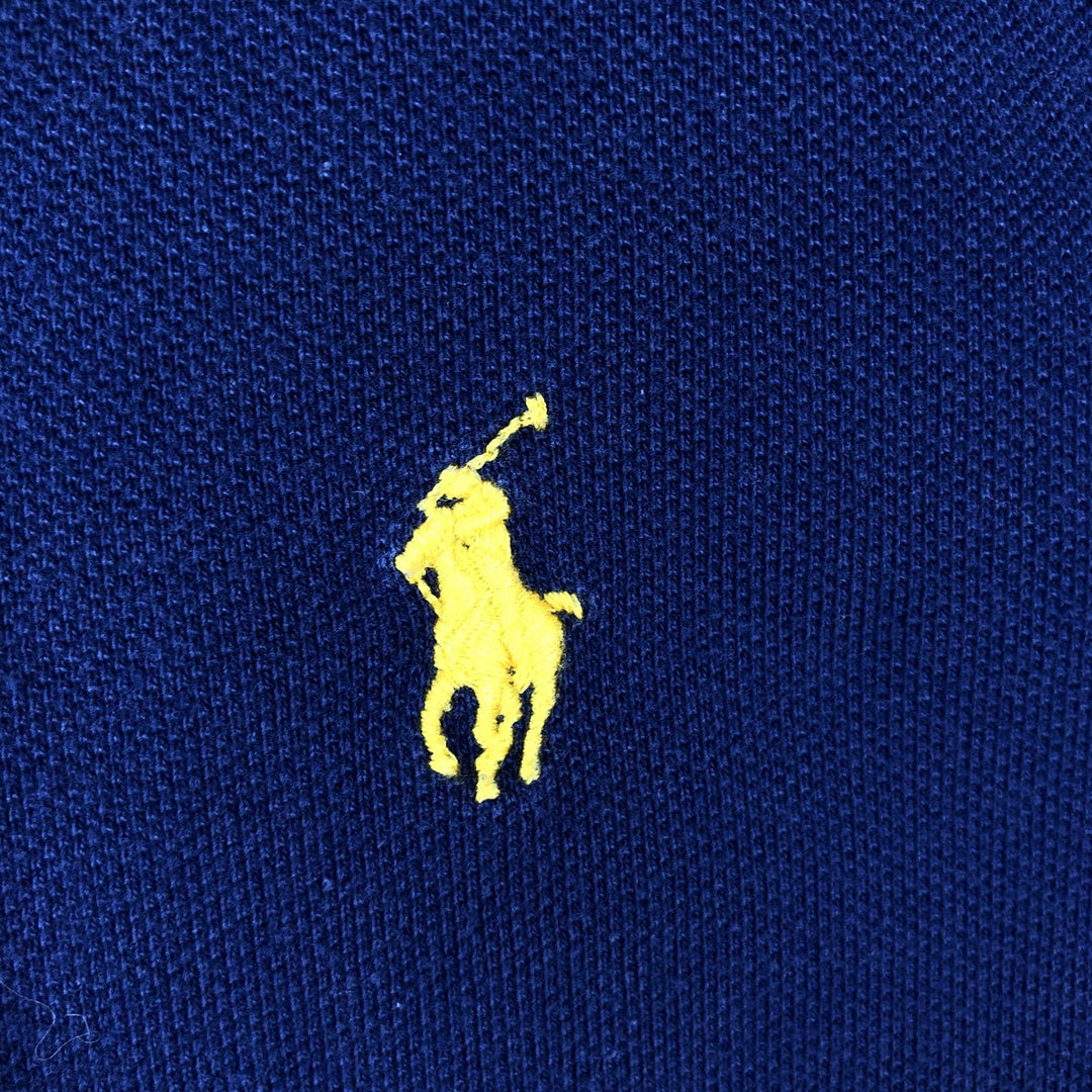 Ralph Lauren POLO by Ralph Lauren short sleeve polo shirt, men's size M cotton navy blue type Vintage Second Hand