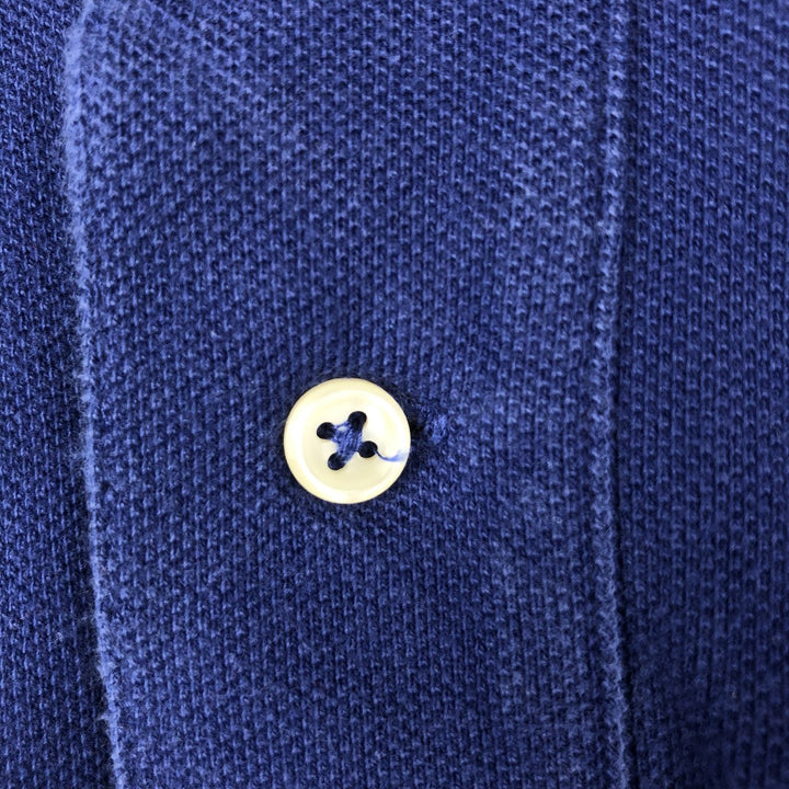 Ralph Lauren POLO by Ralph Lauren short sleeve polo shirt, men's size M cotton navy blue type Vintage Second Hand