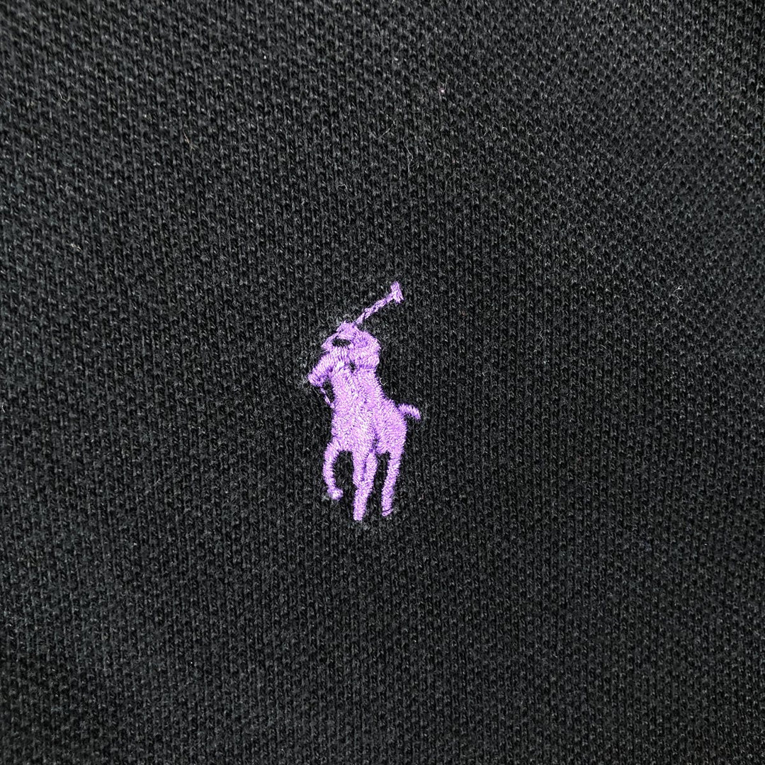 Ralph Lauren POLO by Ralph Lauren short sleeve polo shirt, men's size L cotton black type Vintage Second Hand