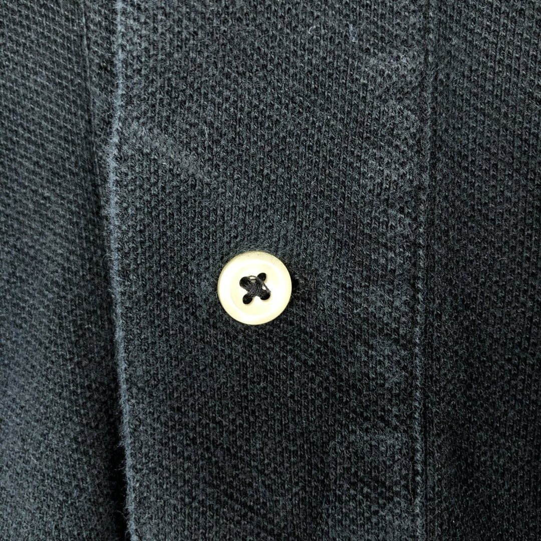 Ralph Lauren POLO by Ralph Lauren short sleeve polo shirt, men's size L cotton black type Vintage Second Hand