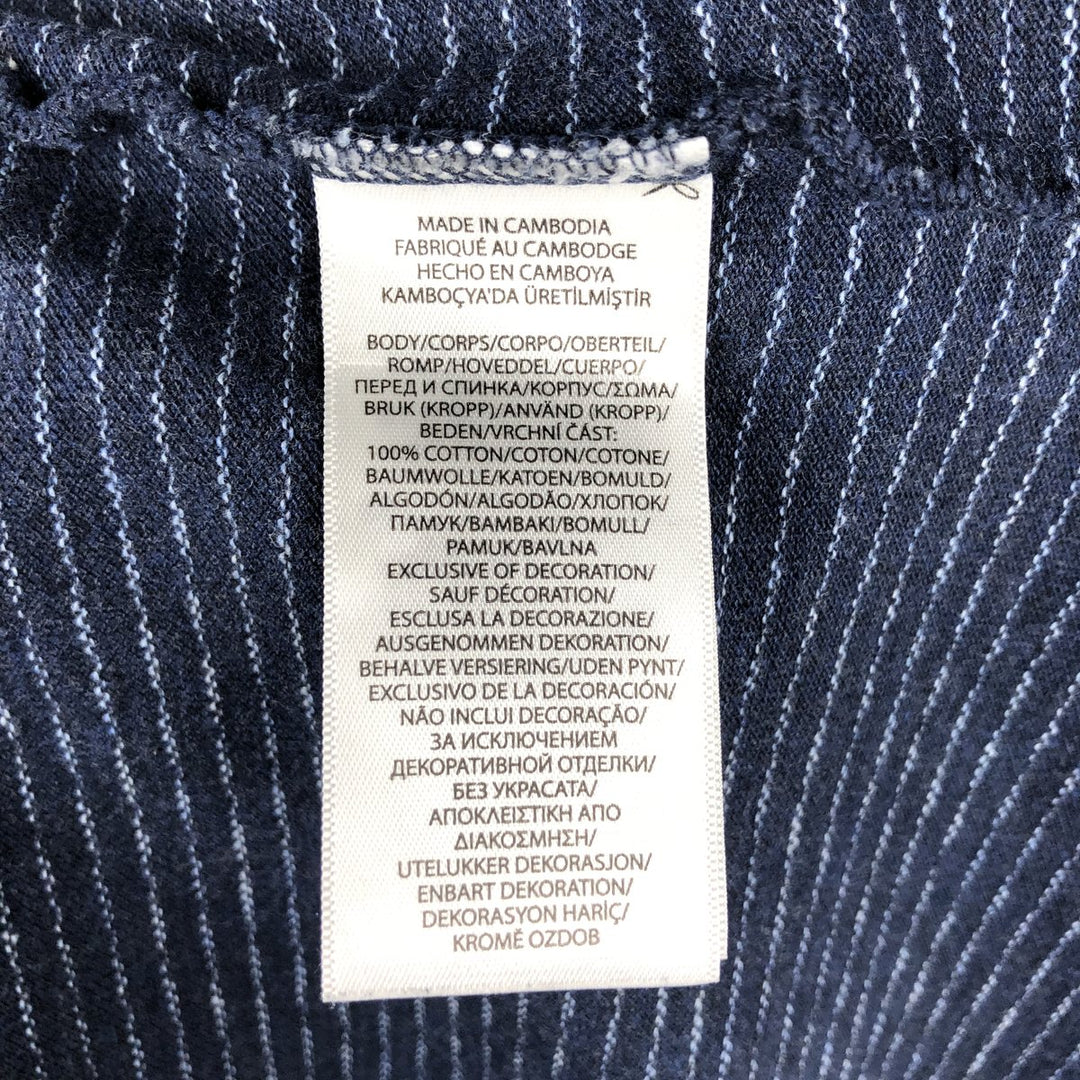 Ralph Lauren POLO RALPH LAUREN CUSTOM SLIM FIT Dot Pattern Short-Sleeve Polo Shirt (Men's XL equivalent) cotton navy blue type Vintage Second Hand