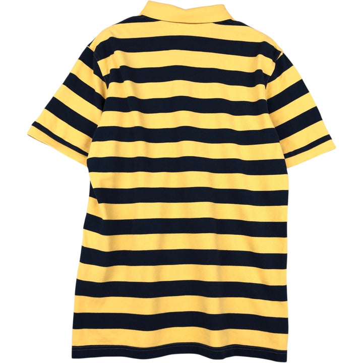 Brooks Brothers 346 short sleeve striped polo shirt, men's size XL cotton yellow type Vintage Second Hand