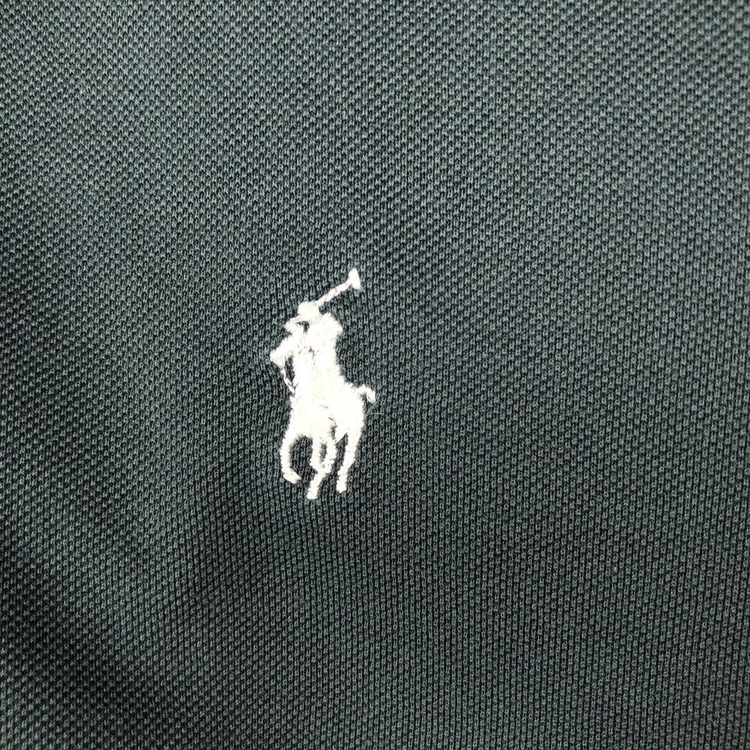 Ralph Lauren POLO GOLF Polo Golf short sleeve polo shirt for men size L Pima Cotton black type Vintage Second Hand