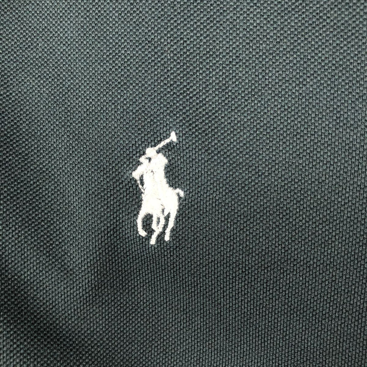 Ralph Lauren POLO GOLF Polo Golf short sleeve polo shirt for men size L Pima Cotton black type Vintage Second Hand