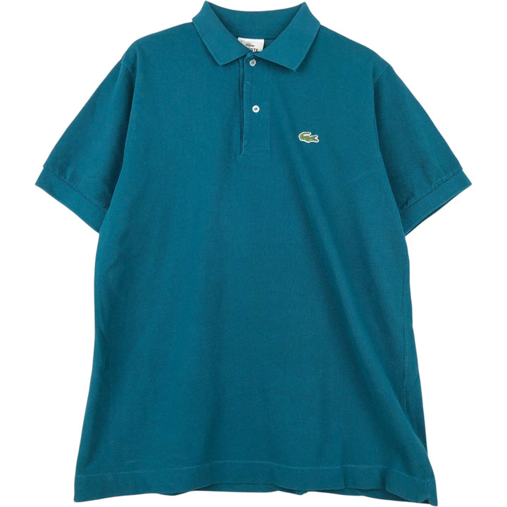 Lacoste short sleeve polo shirt, men's XL size cotton green type Vintage Second Hand