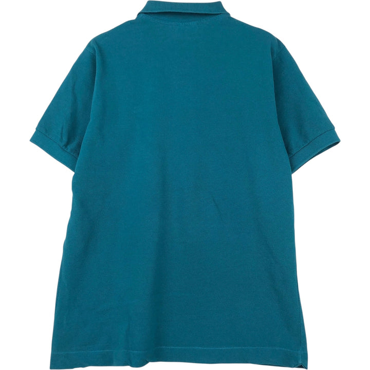 Lacoste short sleeve polo shirt, men's XL size cotton green type Vintage Second Hand