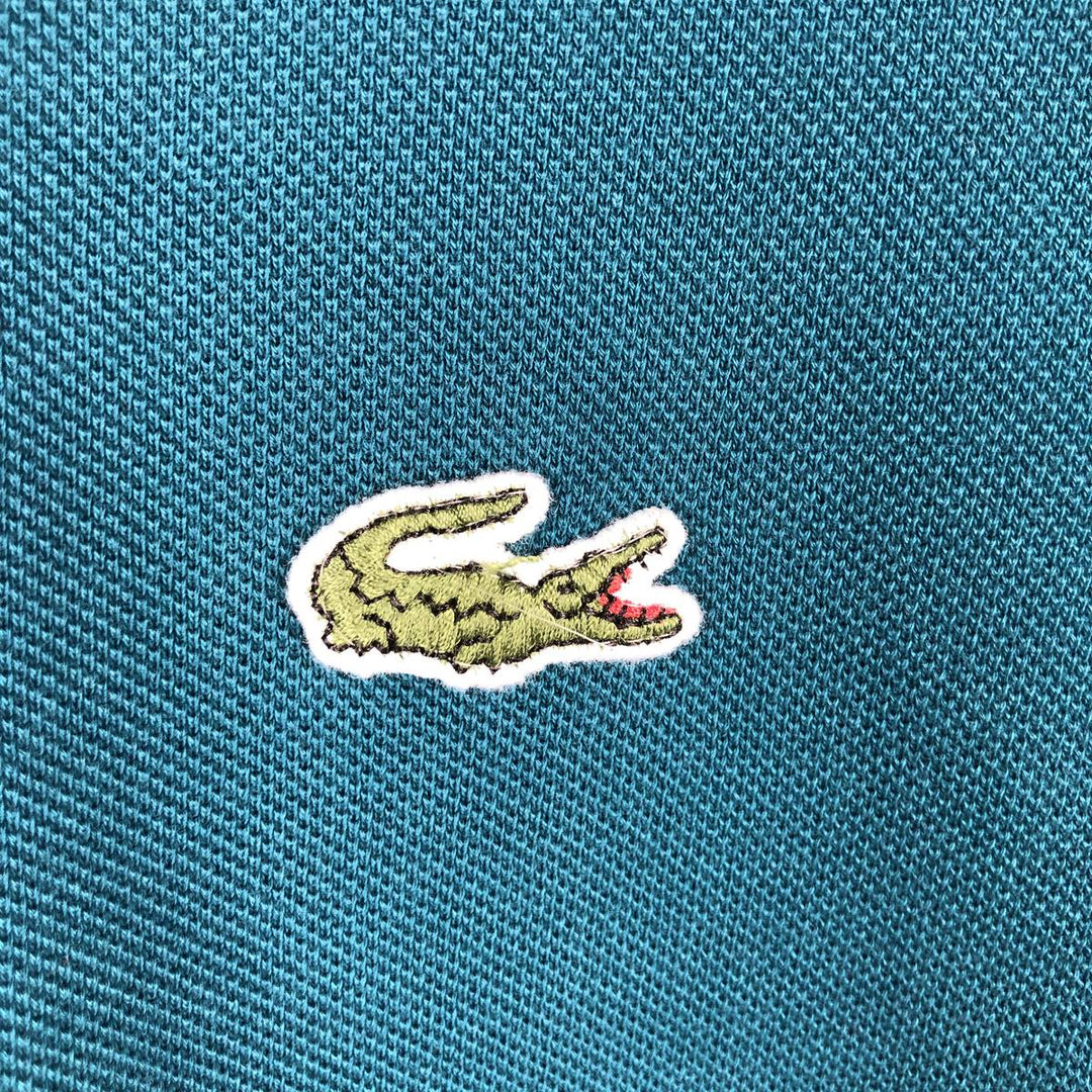 Lacoste short sleeve polo shirt, men's XL size cotton green type Vintage Second Hand