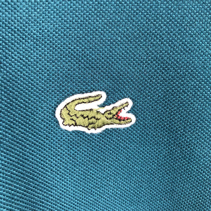 Lacoste short sleeve polo shirt, men's XL size cotton green type Vintage Second Hand
