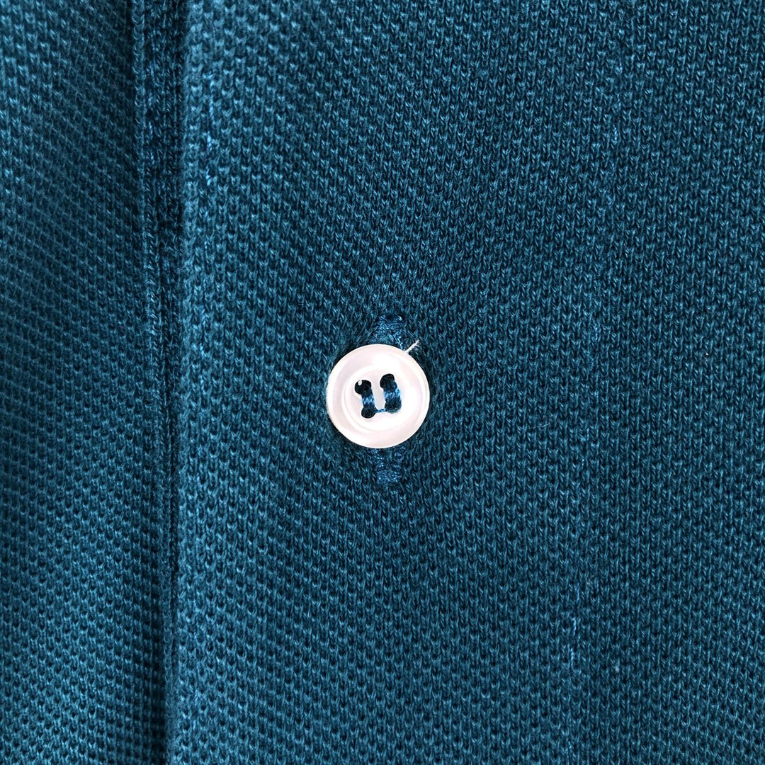 Lacoste short sleeve polo shirt, men's XL size cotton green type Vintage Second Hand