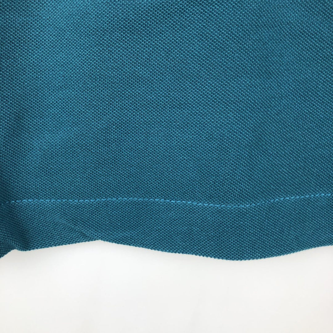 Lacoste short sleeve polo shirt, men's XL size cotton green type Vintage Second Hand