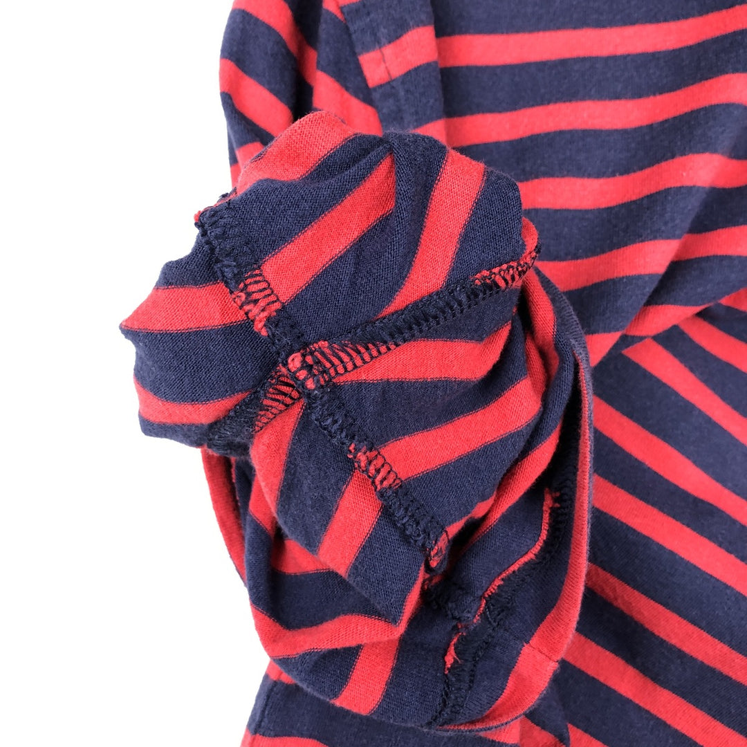Brooks Brothers 346 Short-Sleeve Striped Polo Shirt, Men's Size M (approx.) cotton red type Vintage Second Hand