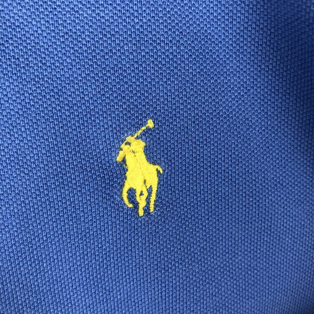 Ralph Lauren POLO by Ralph Lauren CUSTOM FIT Short-Sleeve Polo Shirt, Men's Size M (approx.) cotton Blue type light blue Vintage Second Hand