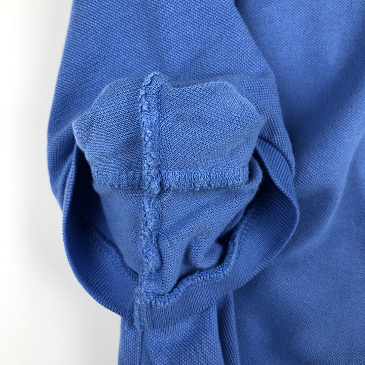Ralph Lauren POLO by Ralph Lauren CUSTOM FIT Short-Sleeve Polo Shirt, Men's Size M (approx.) cotton Blue type light blue Vintage Second Hand