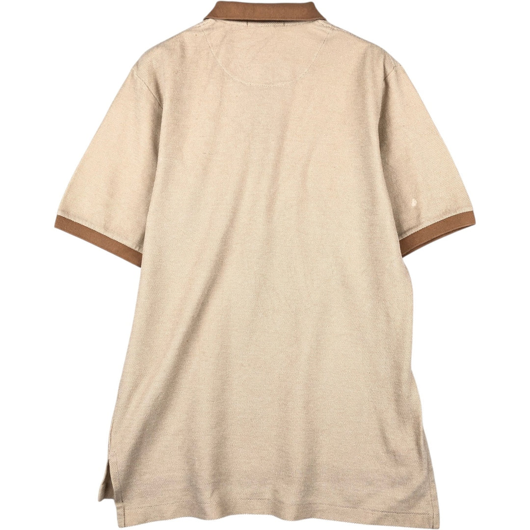 Ralph Lauren POLO GOLF Polo Golf short sleeve polo shirt for men size L cotton brown type Vintage Second Hand