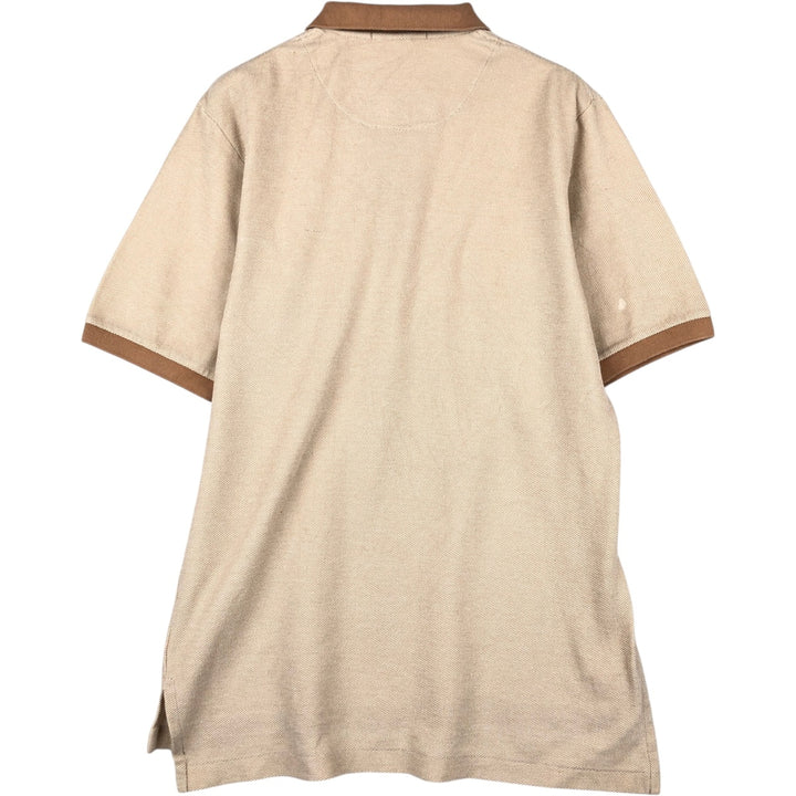 Ralph Lauren POLO GOLF Polo Golf short sleeve polo shirt for men size L cotton brown type Vintage Second Hand