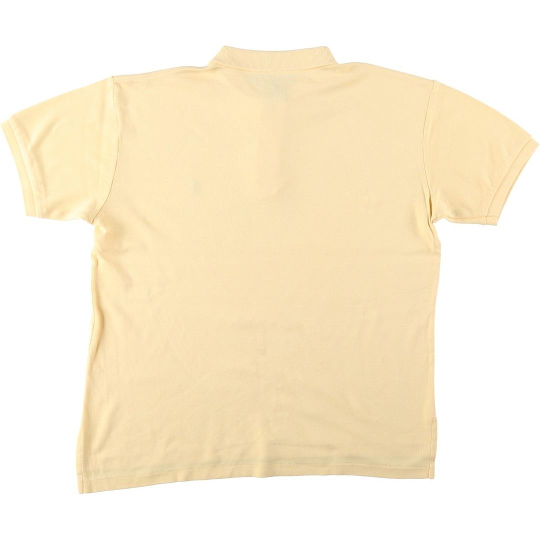 Ralph Lauren POLO SPORT short sleeve polo shirt, men's size L cotton yellow type Vintage Second Hand