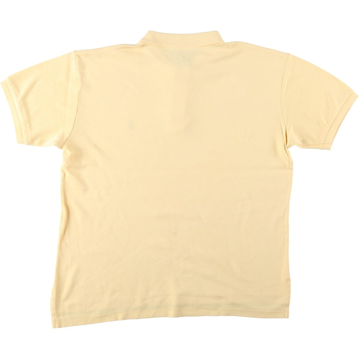 Ralph Lauren POLO SPORT short sleeve polo shirt, men's size L cotton yellow type Vintage Second Hand