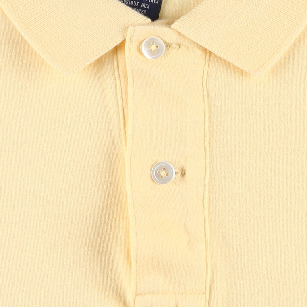Ralph Lauren POLO SPORT short sleeve polo shirt, men's size L cotton yellow type Vintage Second Hand