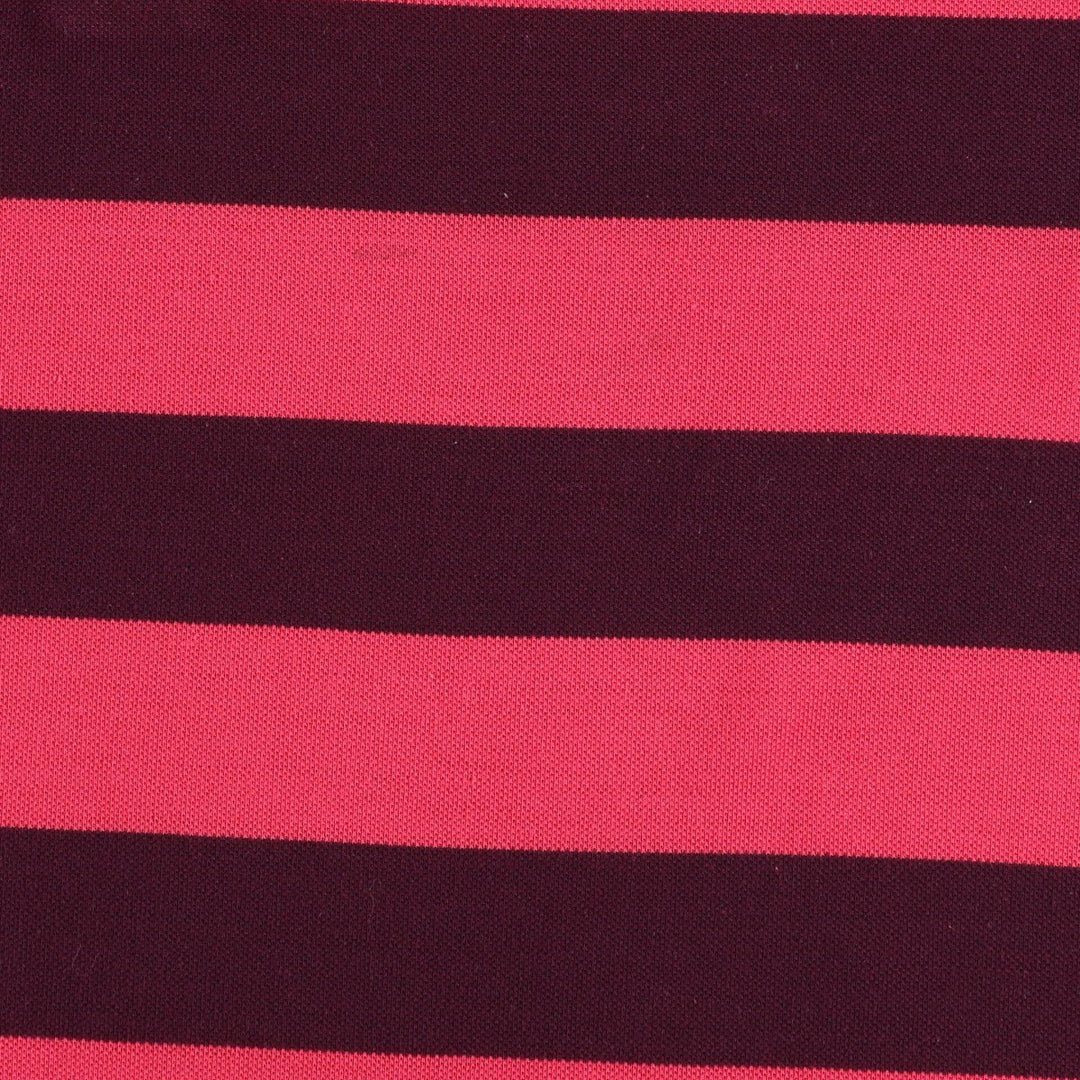Lacoste Vintage Fit Short-Sleeve Striped Polo Shirt, Men's Size XL (approx.) unclear pink type Vintage Second Hand