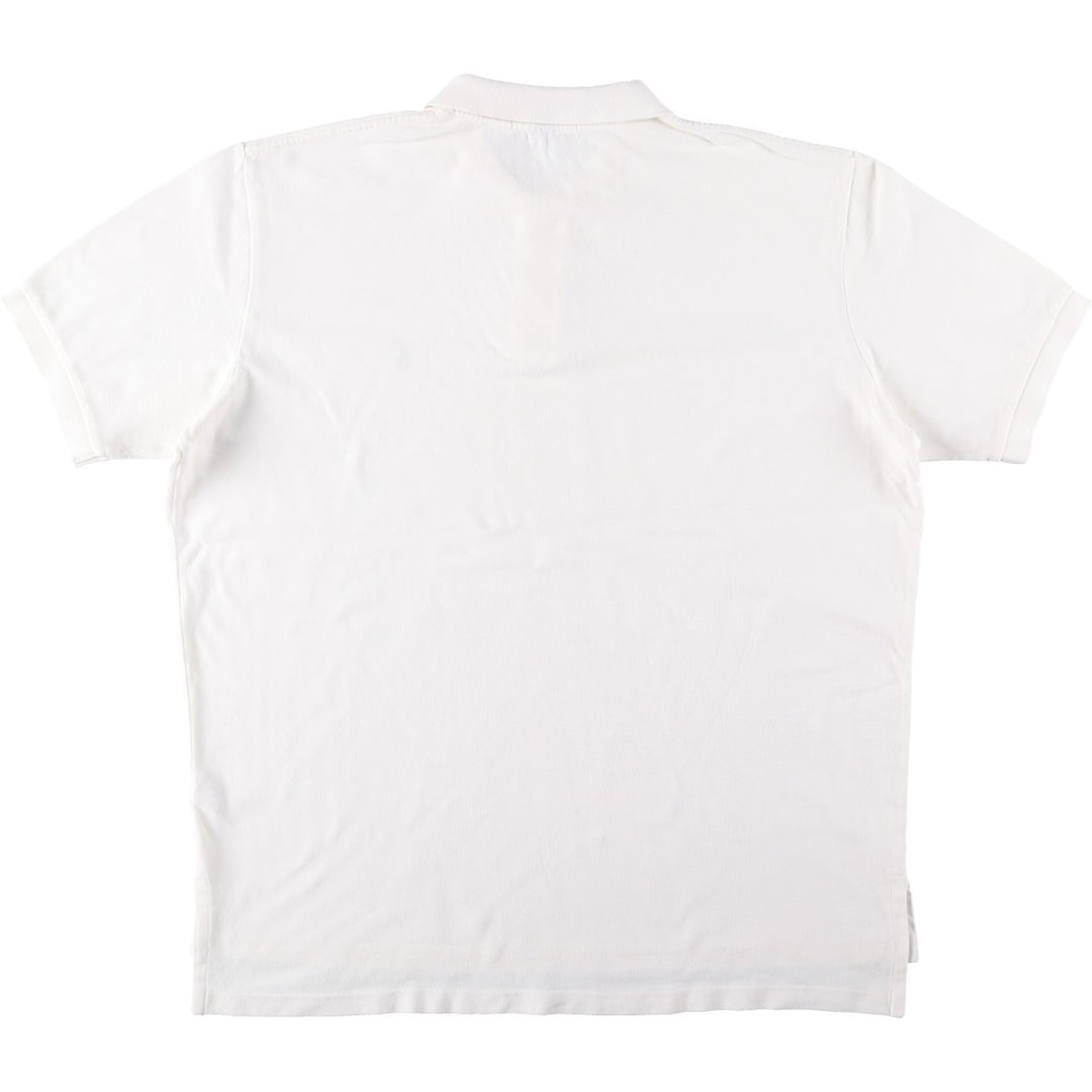 Ralph Lauren POLO by Ralph Lauren short sleeve polo shirt, men's XL size cotton white type Vintage Second Hand
