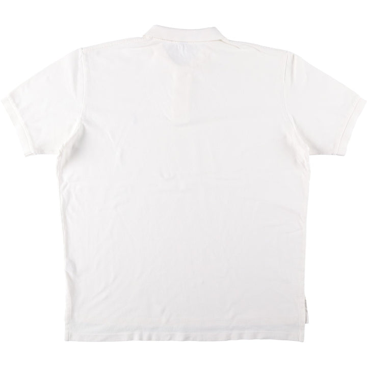 Ralph Lauren POLO by Ralph Lauren short sleeve polo shirt, men's XL size cotton white type Vintage Second Hand