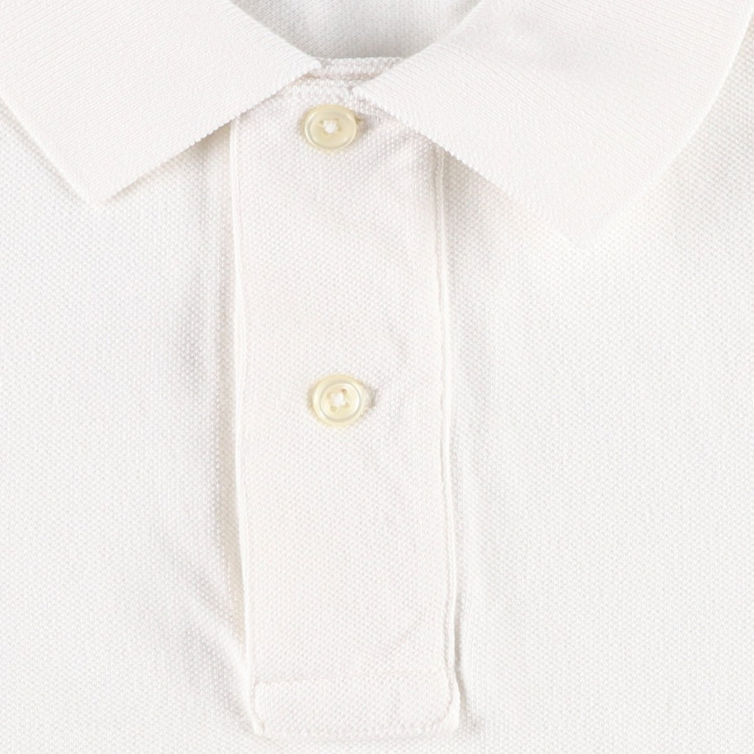 Ralph Lauren POLO by Ralph Lauren short sleeve polo shirt, men's XL size cotton white type Vintage Second Hand