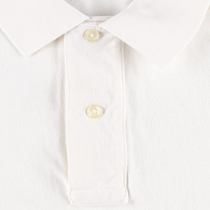 Ralph Lauren POLO by Ralph Lauren short sleeve polo shirt, men's XL size cotton white type Vintage Second Hand