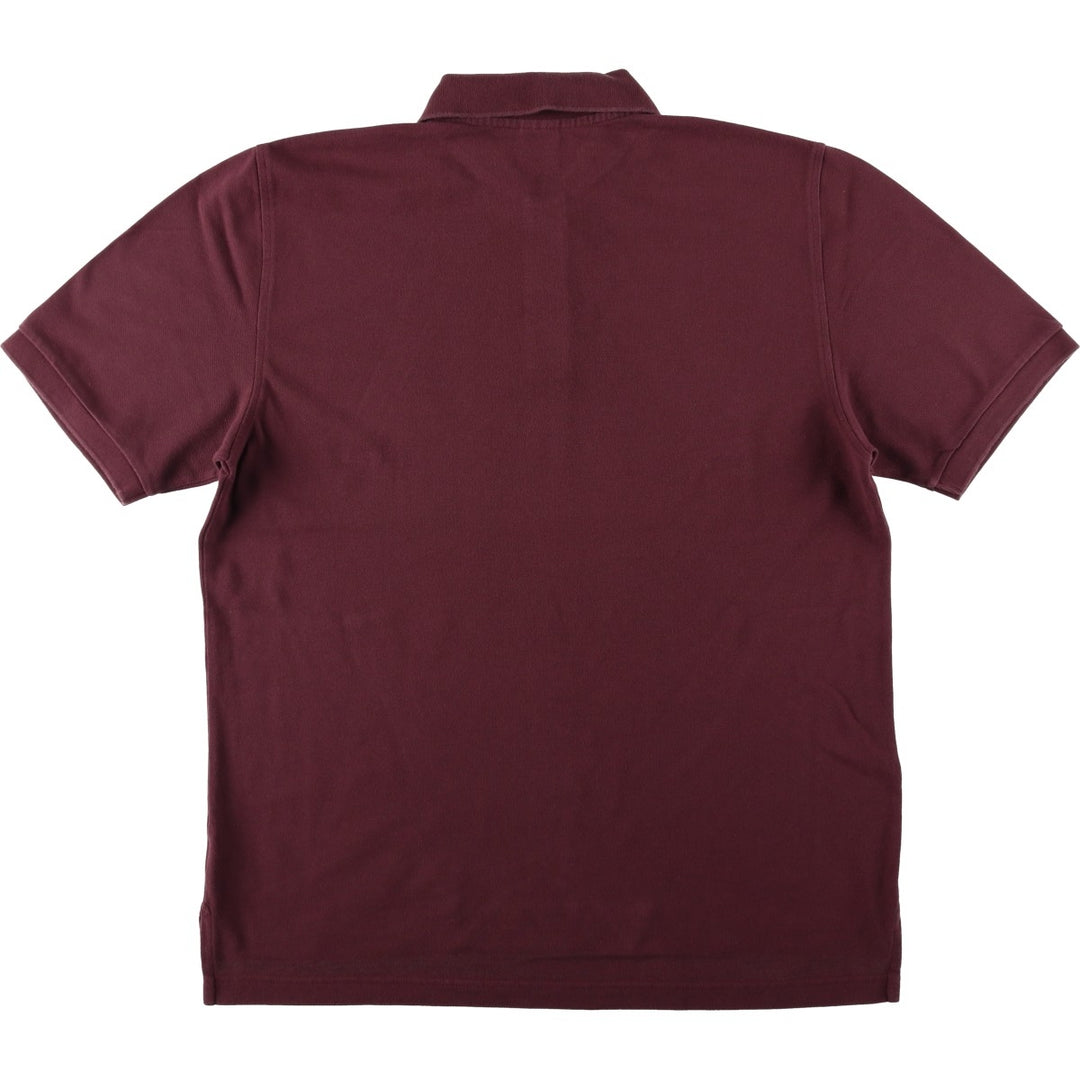Brooks Brothers Men's Short Sleeve Polo Shirt, Size L cotton wine-red Vintage Second Hand